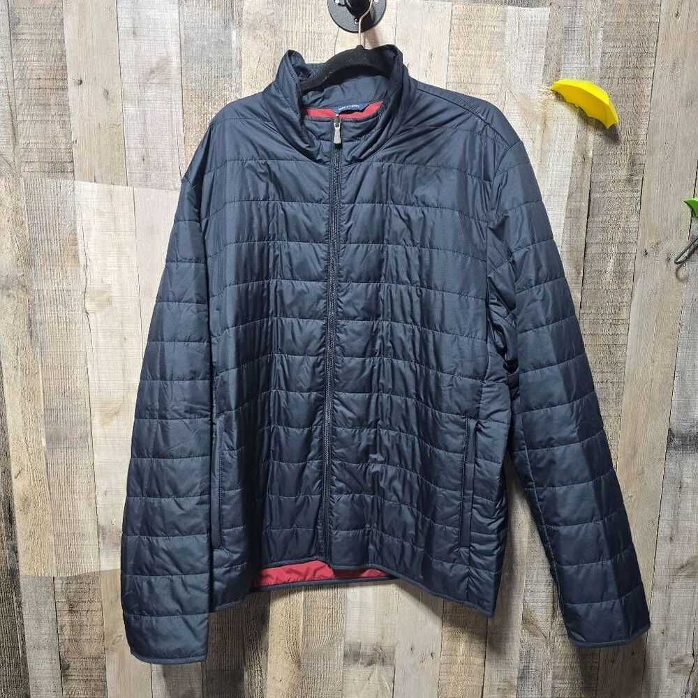 Brooks Brothers for Net Jets Navy Packable Full Zip Puffer Jacket Coat XXL